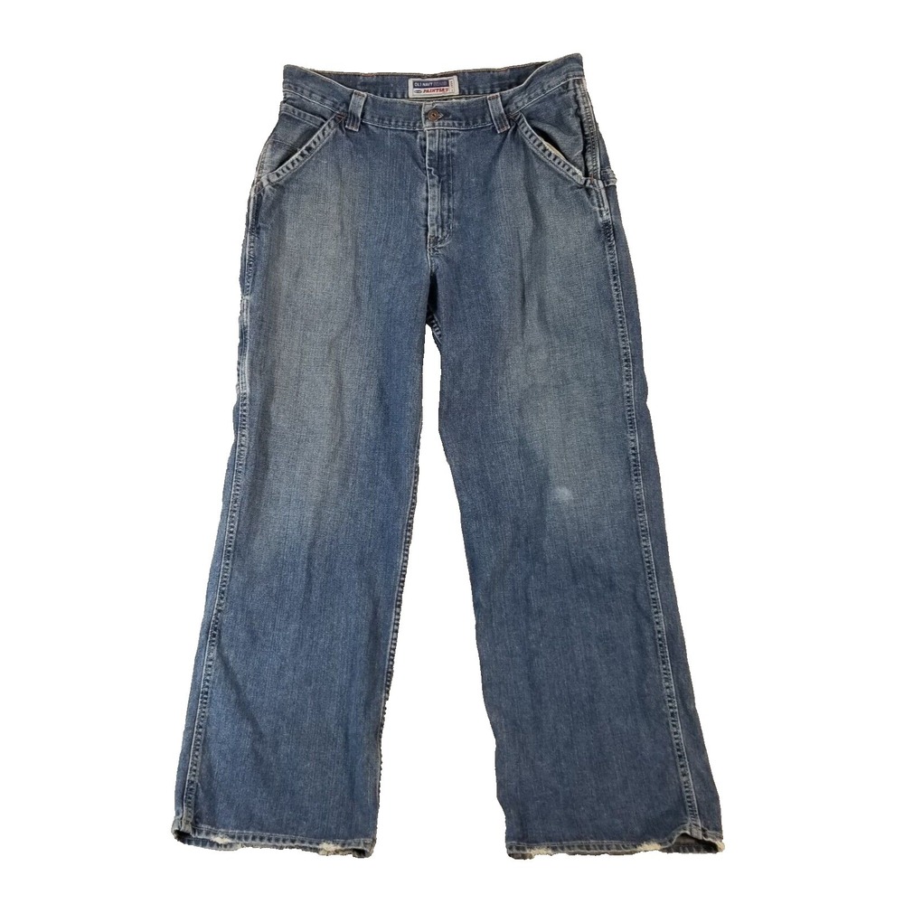 Old Navy painters pants jeans men's 36 x 34 loose baggy blue denim Y2K Grunge